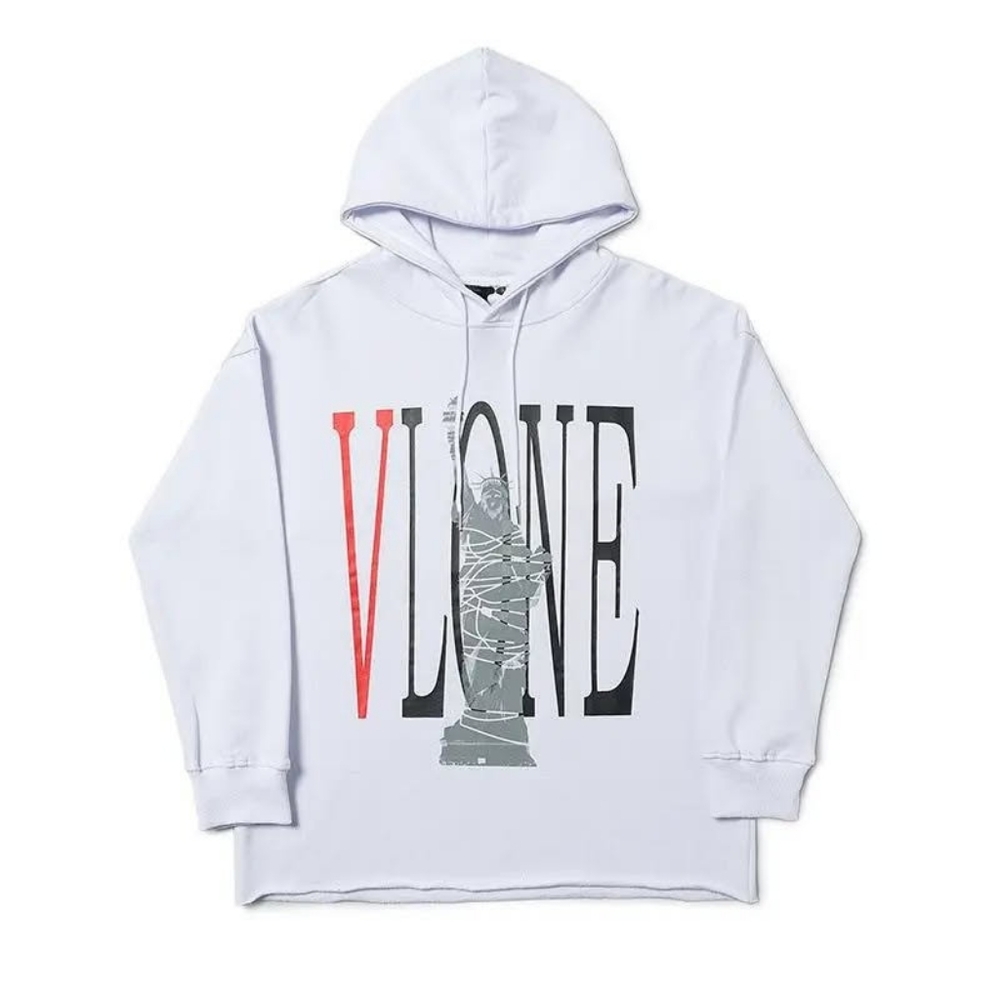 Stylish Cream Hoodie with Graphic Design